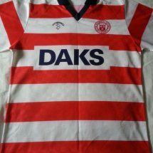 Hamilton Academical Home football shirt 1988 - 1989 sponsored by Daks