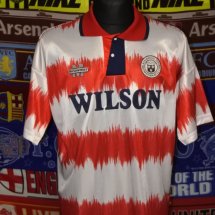 Hamilton Academical Home football shirt 1993 - 1995 sponsored by Wilson