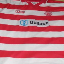 Hamilton Academical Home football shirt 2001 - 2003 sponsored by Ballast