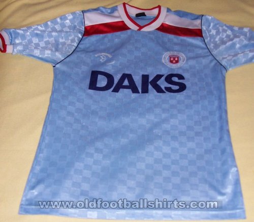 Hamilton Academical Away football shirt 1988 - 1990
