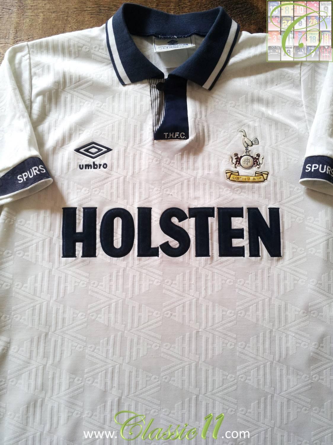 maglia Tottenham umbro vintage camiseta calcio shirt Holsten Spurs 1992 1993