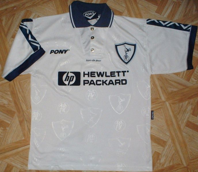 Tottenham Home 1995 - 1997. Sponsored by Hewlett Packard
