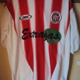 Canuelas FC Home football shirt 2005 - 2006 sponsored by Extragas