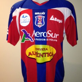 La Paz FC Home football shirt 2008 sponsored by AeroSur