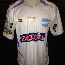 Aurora Home camisa de futebol 2009 sponsored by Taquiña