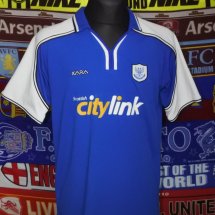St Johnstone Home football shirt 2002 - 2003 sponsored by CityLink