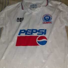 Olimpia  Home football shirt 1996 - 1998 sponsored by Pepsi