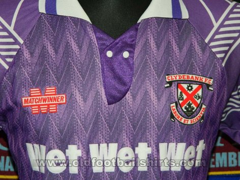 Clydebank Away football shirt 1993 - 1995