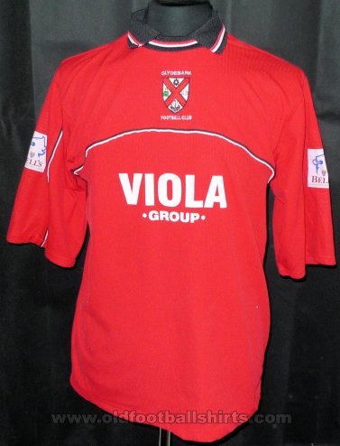 Clydebank Home football shirt 2001 - 2002