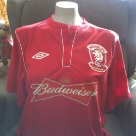 Wembley FC Away football shirt 2012 - 2013 sponsored by Budweiser