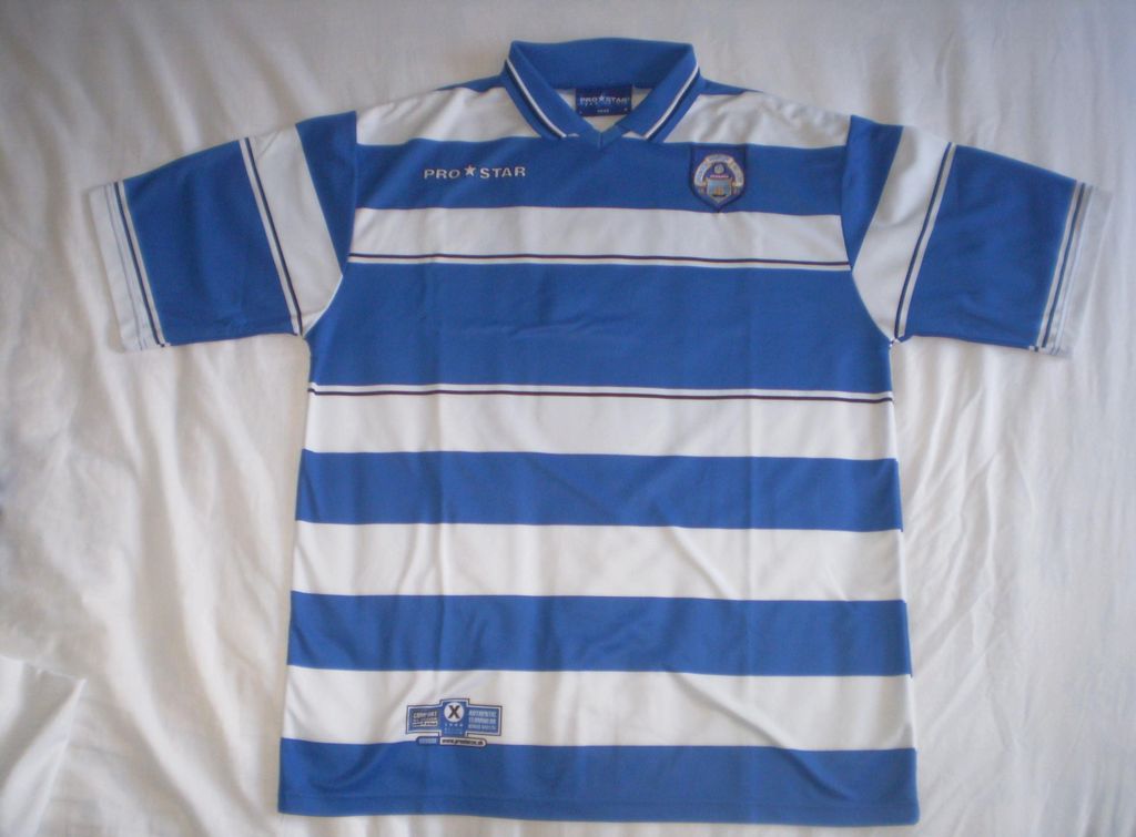 T-shirt Football Greenock Morton FC Cloud Design - Neuf - 100% Coton Tailles Dispos