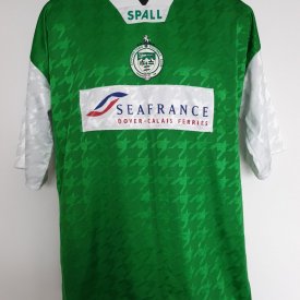 Ashford United FC Home football shirt 1997 - 1998 sponsored by Sea France