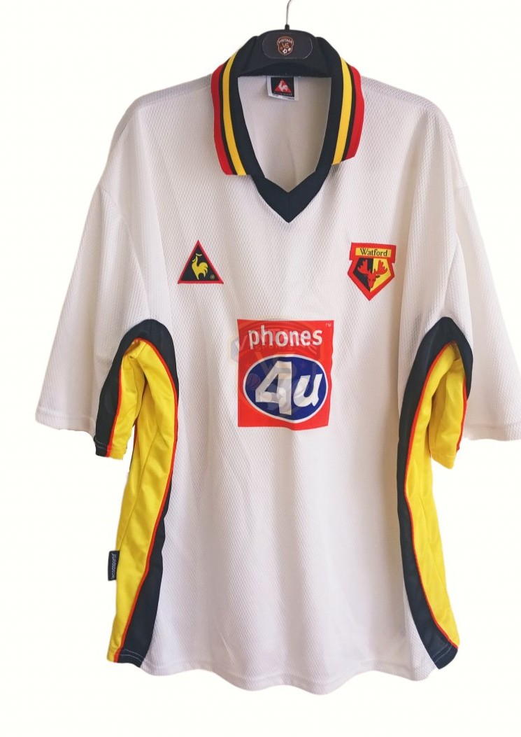 Watford Away football shirt 1999 - 2000. Sponsored by phones 4u