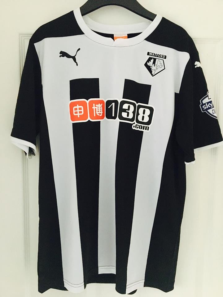 Watford Away football shirt 2014 - 2015. Sponsored by 138.com