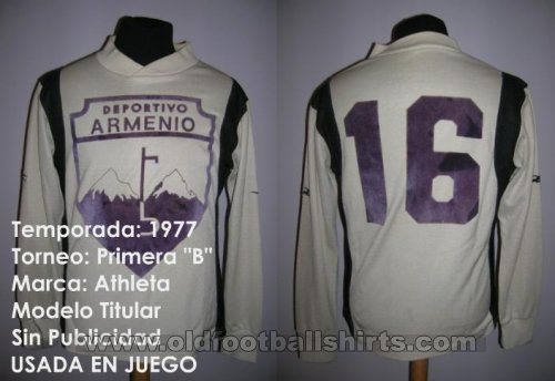 Deportivo Armenio Home football shirt 1977 - ?