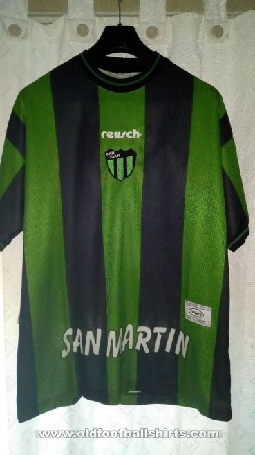 San Martín de San Juan Home football shirt 2001 - 2002