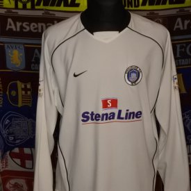 Stranraer Home football shirt 2004 - 2005 sponsored by Stena Line