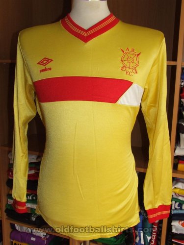 Albion Rovers Home camisa de futebol 1985 - 1987