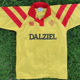 Albion Rovers Home football shirt 1992 - 1994 sponsored by Dalziel