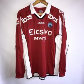 Kongsvinger IL Home football shirt (unknown year) sponsored by Eidsiva energi
