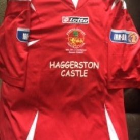 Berwick Rangers Special football shirt 2007 - 2008 sponsored by Haggerston Castle
