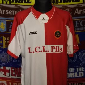 Berwick Rangers Away football shirt 1996 - 1998 sponsored by LCL Pils