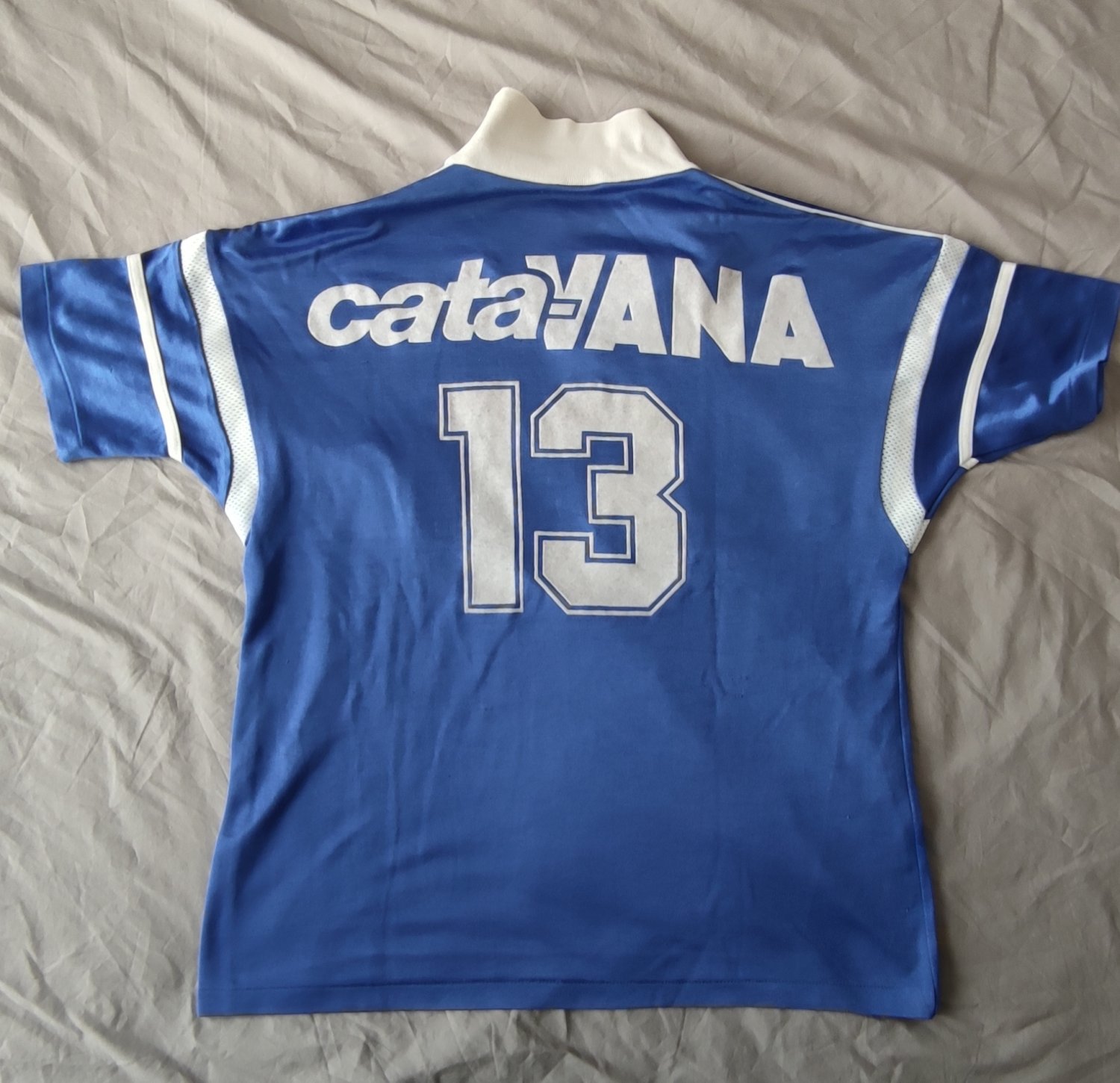 Fanion Nîmes Olympique CATAVANA 1991 - Rare Grand Format Vintage Football