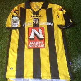 AC Arles Avignon Home football shirt 2014 - 2015 sponsored by Groupe Nicollin