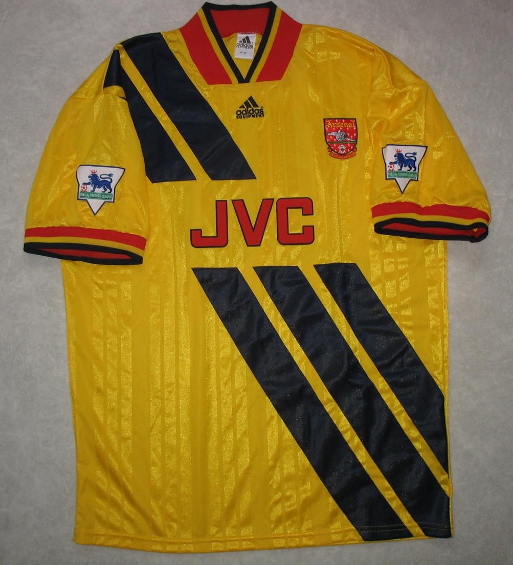 Arsenal Maglia da trasferta maglia di calcio 1993 - 1994 ...