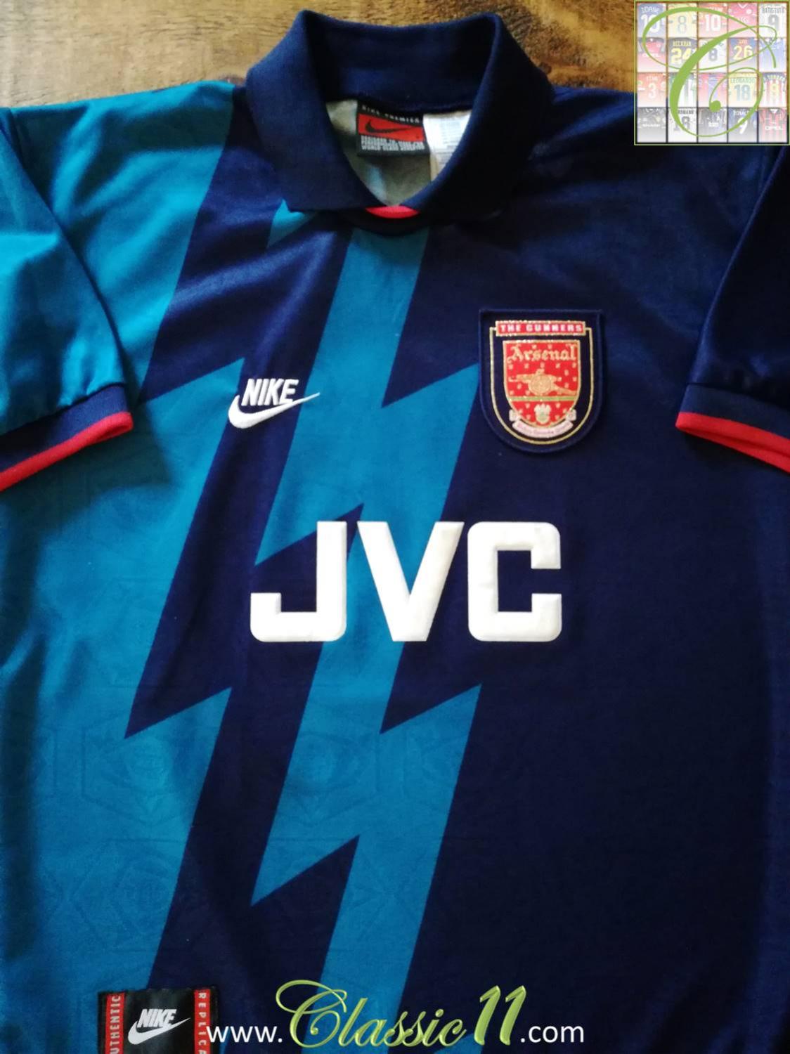 Arsenal Maglia da trasferta maglia di calcio 1995 - 1996 ...