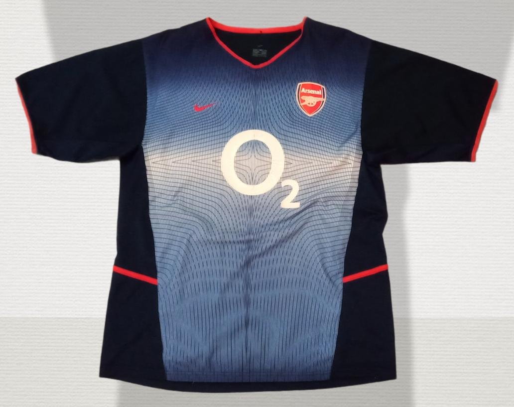 BNWT Arsenal FC Season 2002-2003 Away Player Issue Shirt Long Sleeve XL WOW ! 