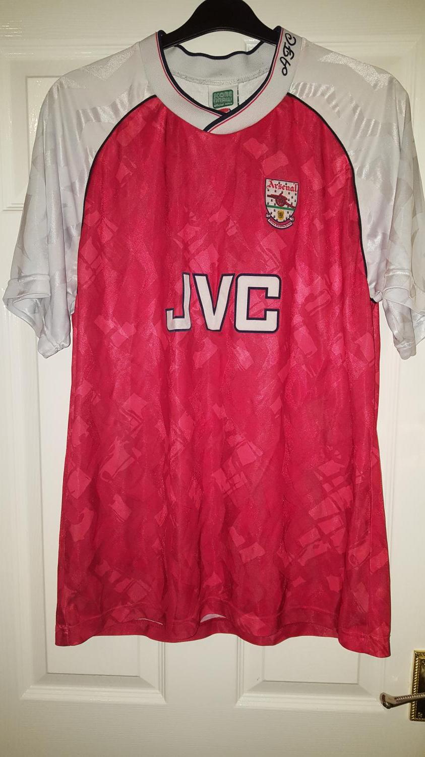 Arsenal 1990/1992 Retro Home Soccer Jersey - My Retro Jersey