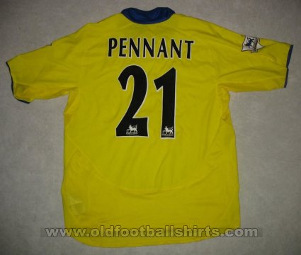 Arsenal Fora camisa de futebol 2003 - 2004