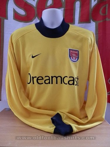 Arsenal Goalkeeper football shirt 2001 - 2002