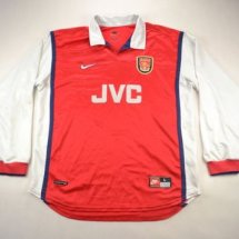 Arsenal Home football shirt 1998 - 1999 sponsored by JVC