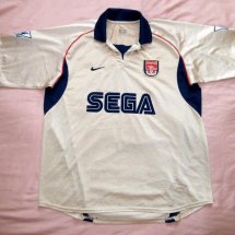 Arsenal Away football shirt 2001 - 2002 sponsored by SEGA