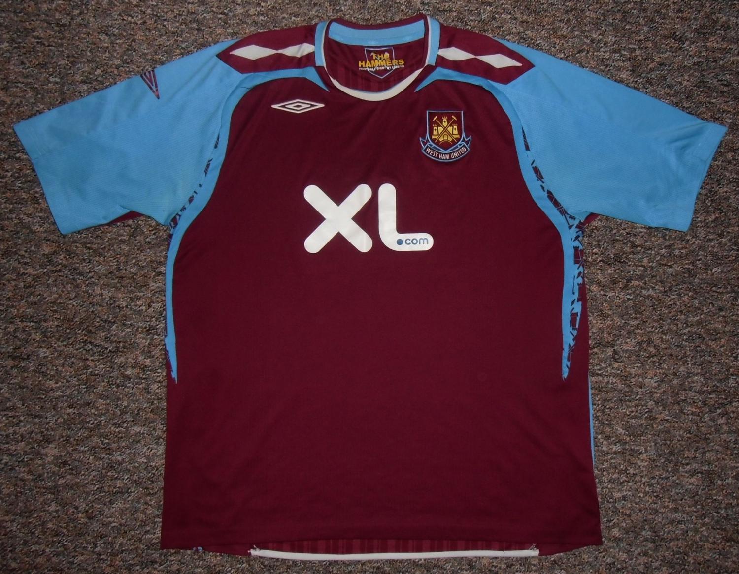 Maillot De Football Domicile West Ham United 2008/09 Umbro Grand