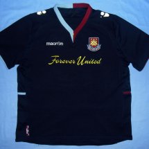 West Ham United Maglia da trasferta maglia di calcio 2012 - 2013 sponsored by Forever United