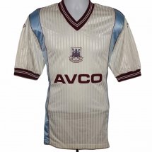 West Ham United Home maglia di calcio 1987 - 1989 sponsored by Avco
