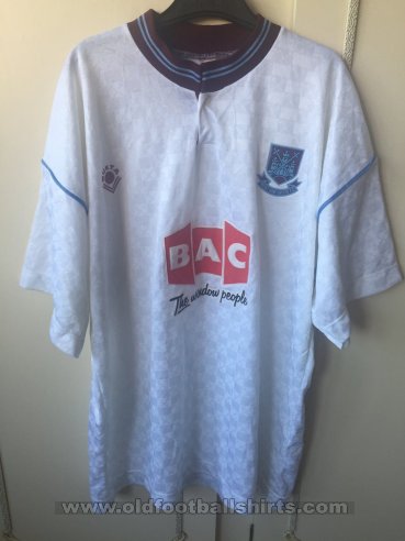 West Ham United Away football shirt 1989 - 1990