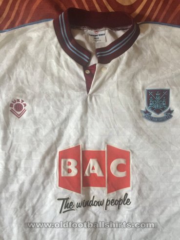 West Ham United Away football shirt 1989 - 1990