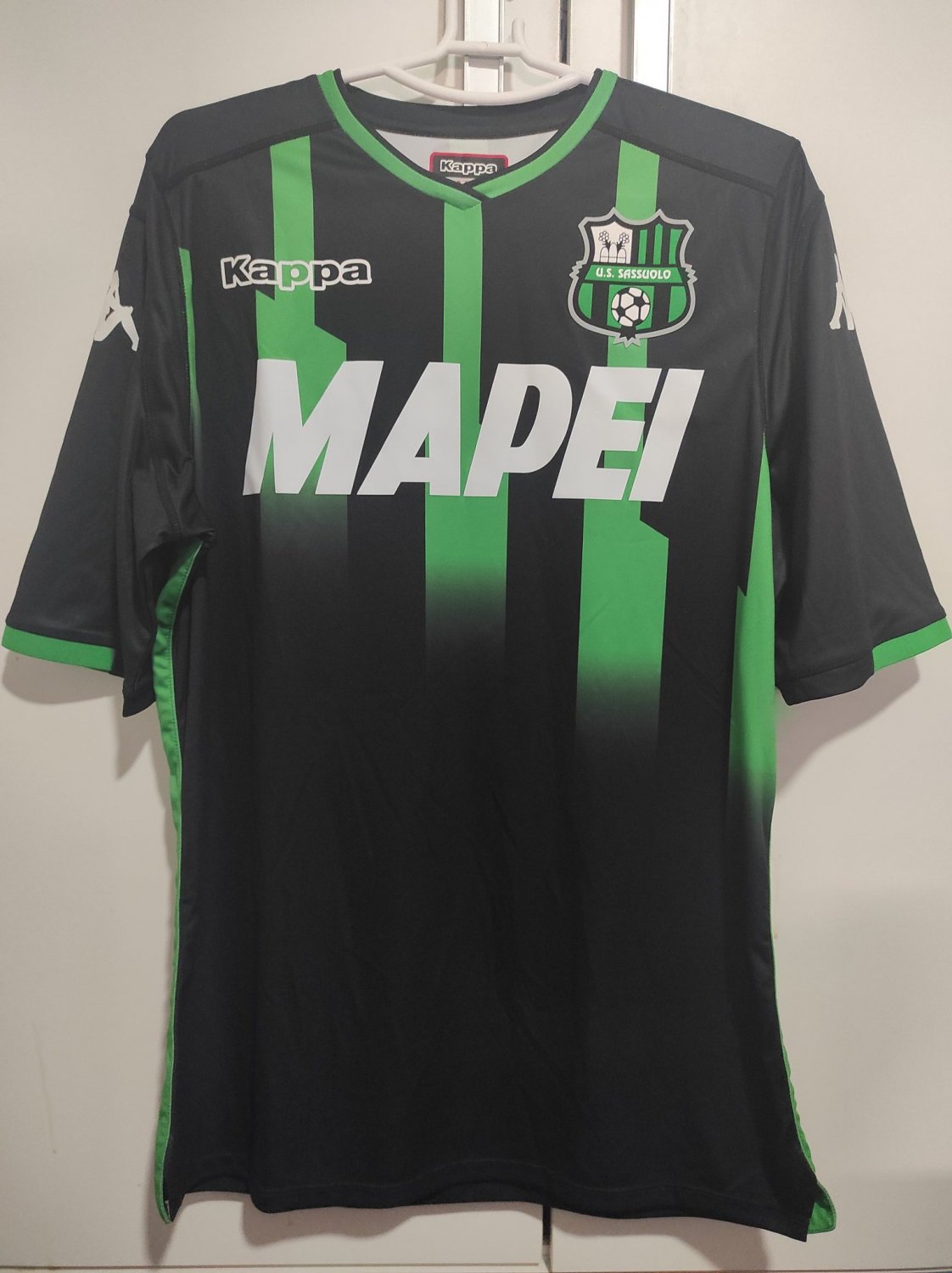 Maillot Sassuolo Calcio Match Worn – N°10 Domicile, Mapei, Taille XL, Occasion