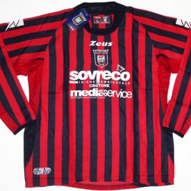 Crotone Home football shirt 2006 - 2007 sponsored by Sovreco