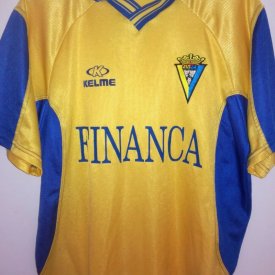 Cadiz Home football shirt 2002 - 2003 sponsored by Financia