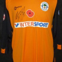 Wigan Athletic Home football shirt 2014 - 2015 sponsored by Inter Sport
