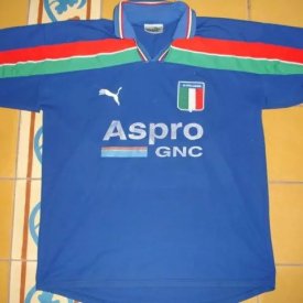 Sportivo Italiano Home football shirt 2001 - 2002 sponsored by Aspro GNC