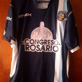 Tiro Federal Home football shirt 2007 - 2008 sponsored by El Congreso a Rosario