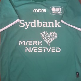 Naestved BK Home football shirt 2013 sponsored by Sydbank