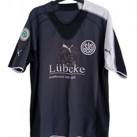 SG Wattenscheid 09 Away football shirt 2005 - 2006 sponsored by Lübcke Assekuranz seit 1925