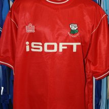 Barnsley Home voetbalshirt  2001 - 2002 sponsored by iSOFT